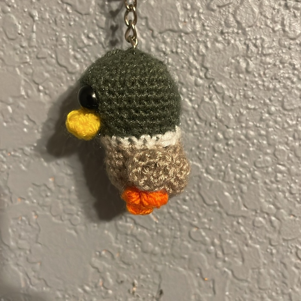 Crochet Duck Keychain - Picture 3 of 5